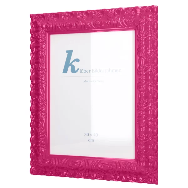 Barockrahmen Salamanca Color 50x60 cm | Magenta (060) | Normalglas (2 mm)