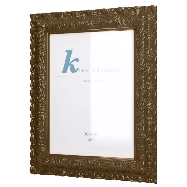 Barockrahmen Salamanca Color 70x100 cm | Mocha (188) | Kunstglas (2 mm)