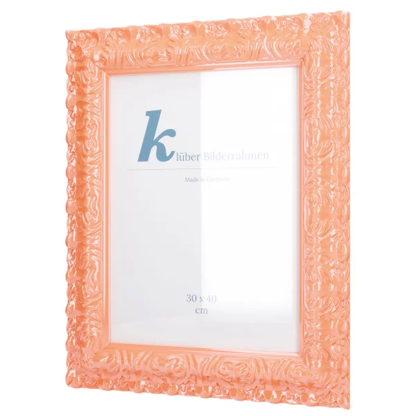 Barockrahmen Salamanca Color 50x60 cm | Peach (024) | Normalglas (2 mm)