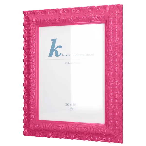 Barockrahmen Salamanca Color 70x100 cm | Pink (059) | Kunstglas (2 mm)