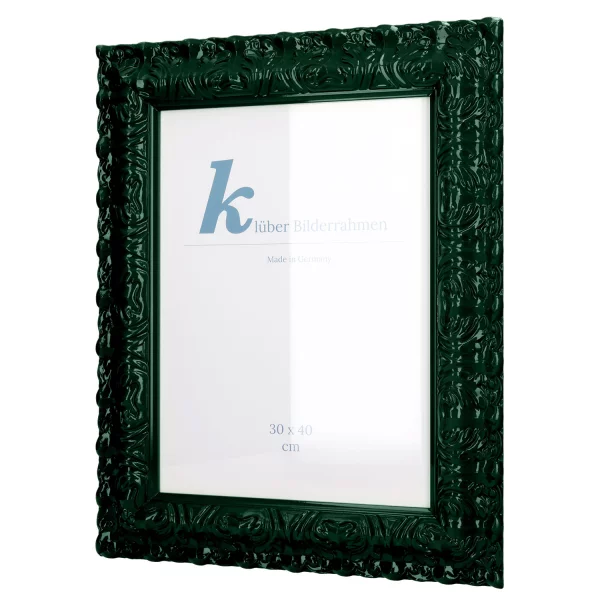 Barockrahmen Salamanca Color 70x100 cm | Seaweed Green (167) | Kunstglas (2 mm)