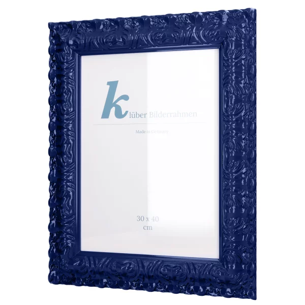 Barockrahmen Salamanca Color 70x100 cm | Ultramarine (103) | Kunstglas (2 mm)