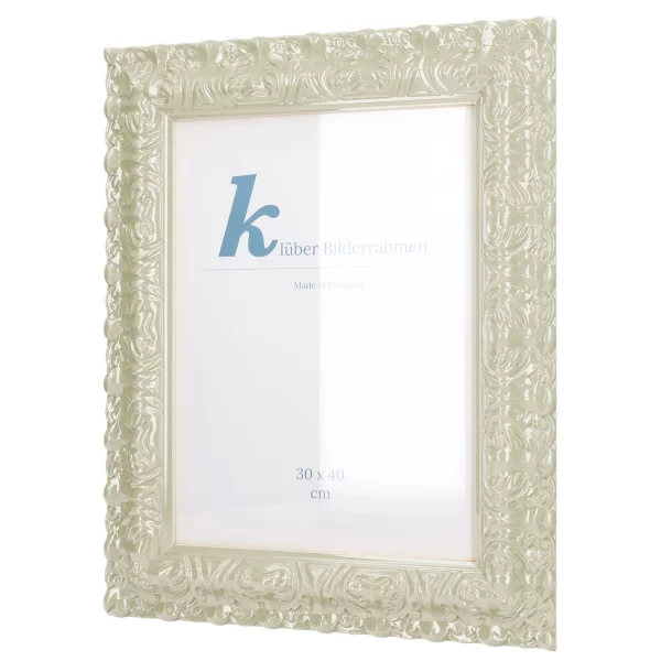 Cadre de style baroque Salamanca Color sur mesure Stone Grey (213) | verre standard (2 mm)