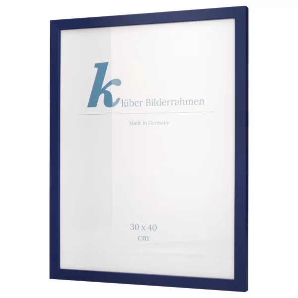 Cadre en bois Prisme 20x30 cm | bleu foncé | verre standard (2 mm)
