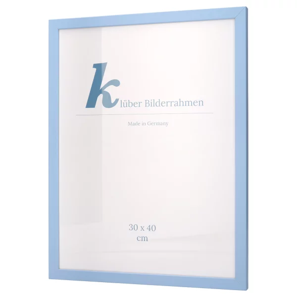 Cadre en bois Prisme 20x30 cm | bleu clair | verre standard (2 mm)