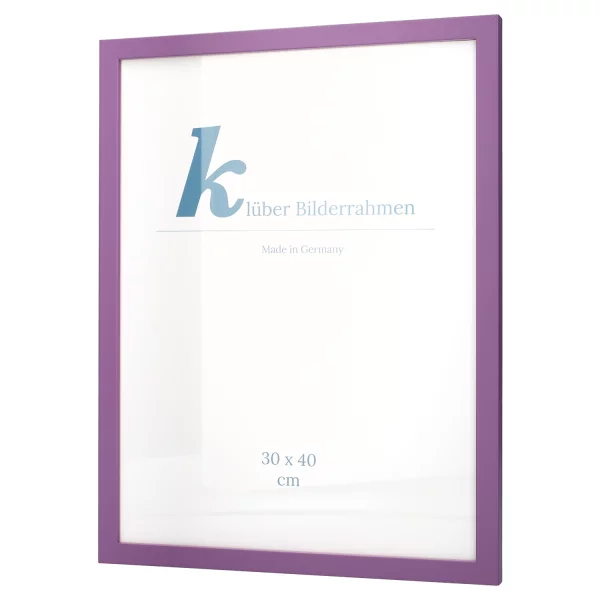 Cadre en bois Prisme 20x30 cm | lilas | verre standard (2 mm)
