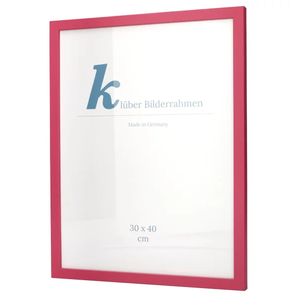 Cadre en bois Prisme 20x30 cm | magenta | verre standard (2 mm)