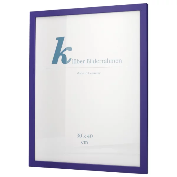 Cadre en bois Prisme 20x30 cm | ultramarin | verre standard (2 mm)