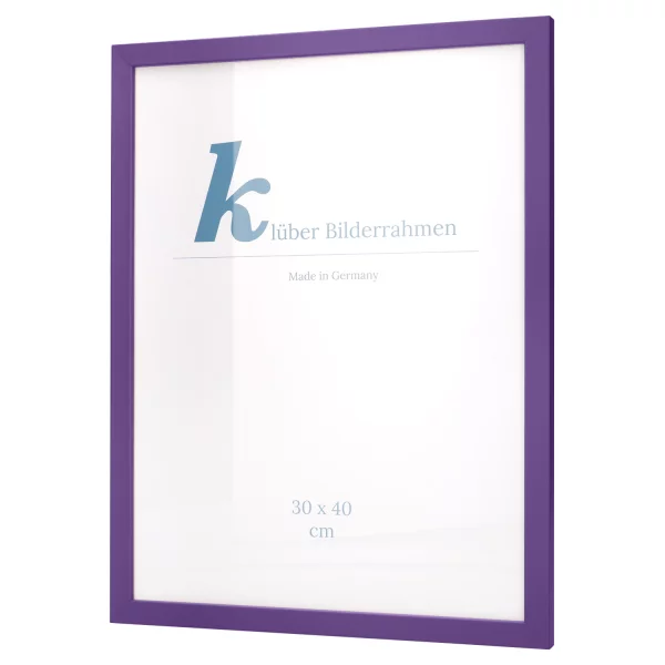 Cadre en bois Prisme 20x30 cm | violet | verre standard (2 mm)
