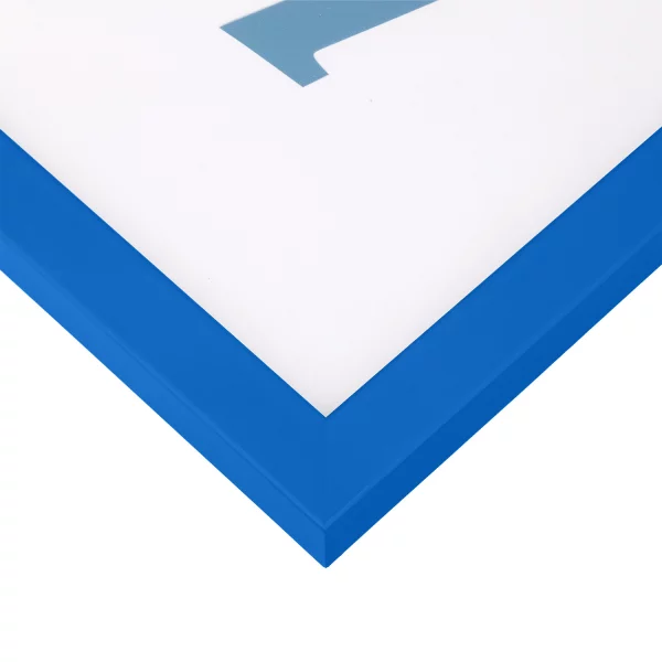 Wandspiegel Prisma nach Maß Mittelblau | Spiegel (2 mm)