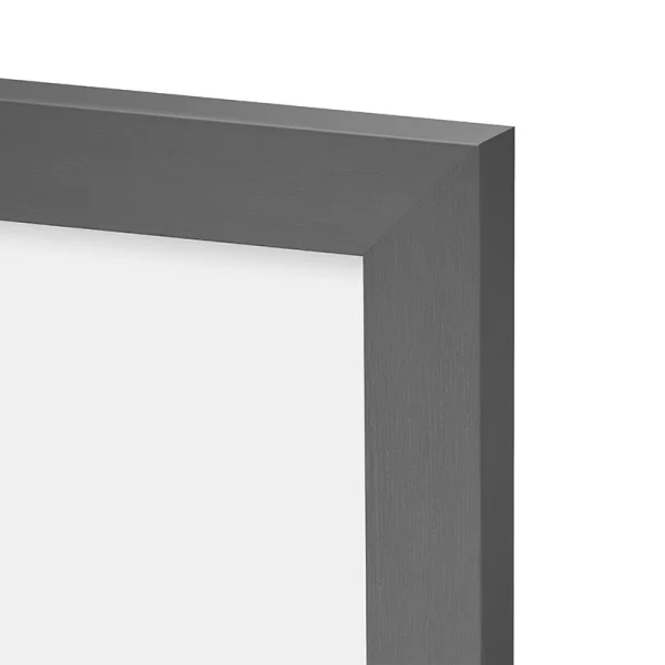 Cadre en plastique Lilia 10x15 cm | gris brossé | verre synthétique (2 mm)