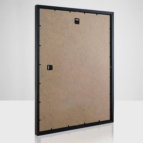 Kunststoff Bilderrahmen Yasmina 60x90 cm | Schwarz | Kunstglas (2 mm)