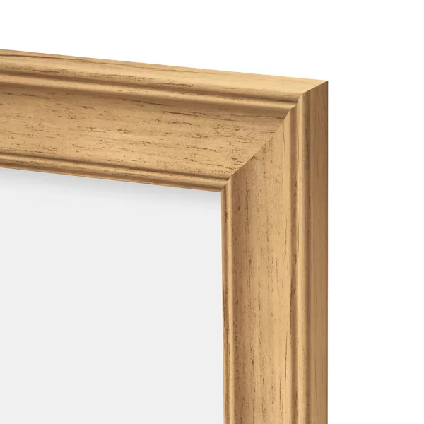 Kunststoff Bilderrahmen Silvia 18x24 cm | Birke | Kunstglas (2 mm)