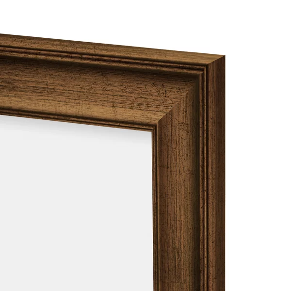 Kunststoff Bilderrahmen Silvia 18x24 cm | Kupfer matt | Kunstglas (2 mm)