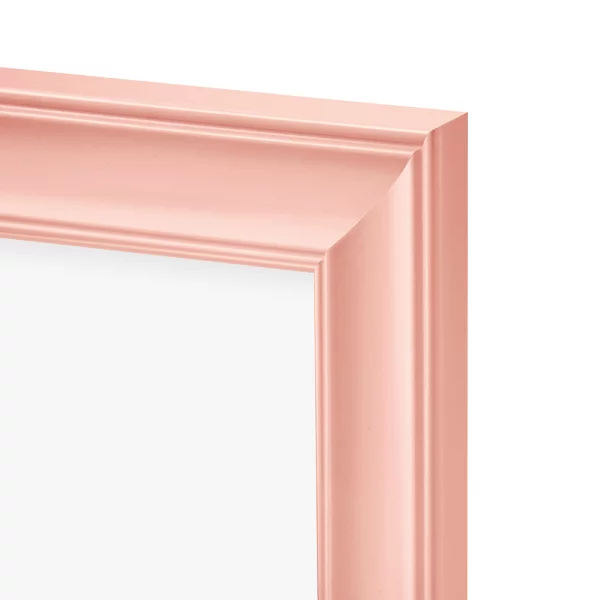 Cadre en plastique Silvia 10x15 cm | rose mat | verre synthétique (2 mm)