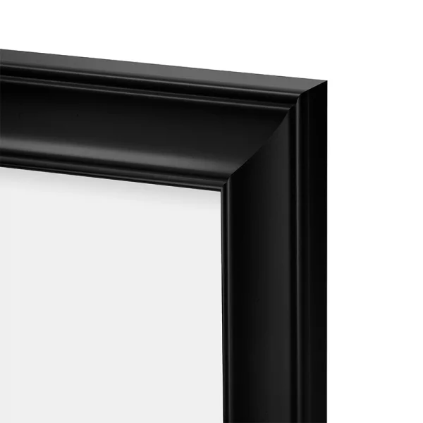Cadre en plastique Silvia 10x15 cm | noir mat | verre synthétique (2 mm)