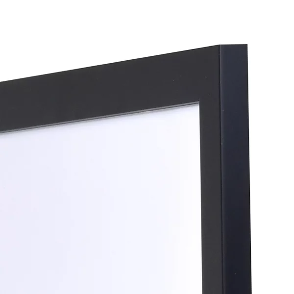 Cadre en bois Top Pro sur mesure noir | verre standard (2 mm)