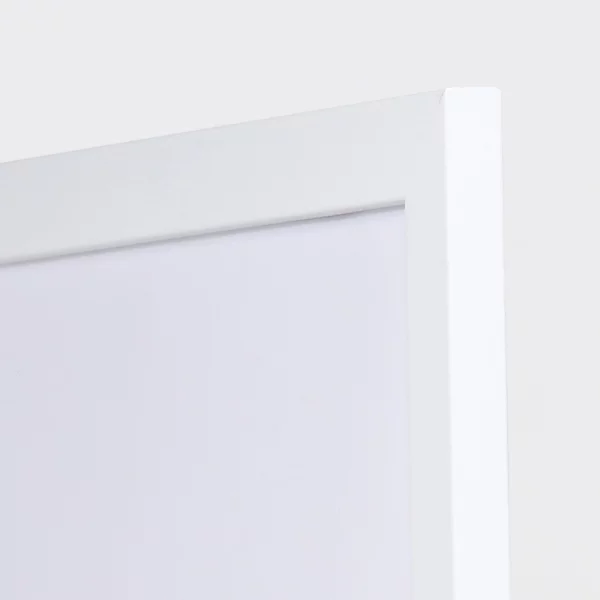 Cadre en bois Top Pro sur mesure blanc | verre standard (2 mm)