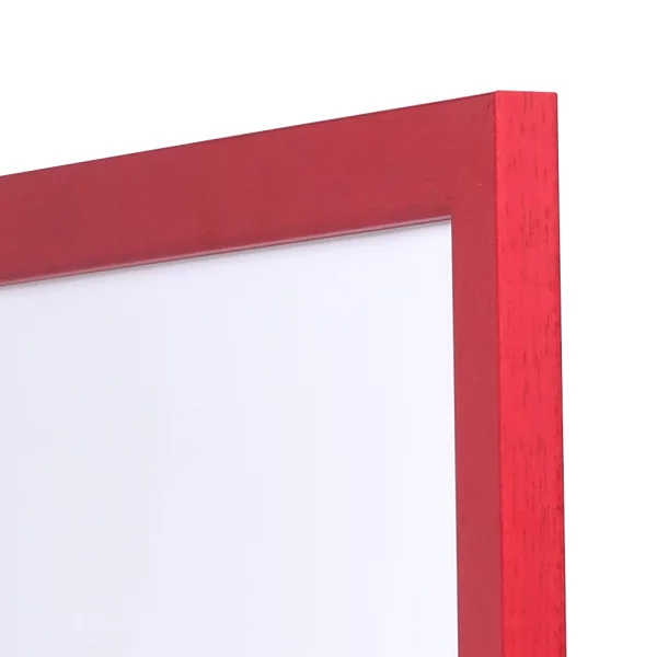 Cadre en bois Top Pro 10x15 cm | rouge | verre standard (2 mm)