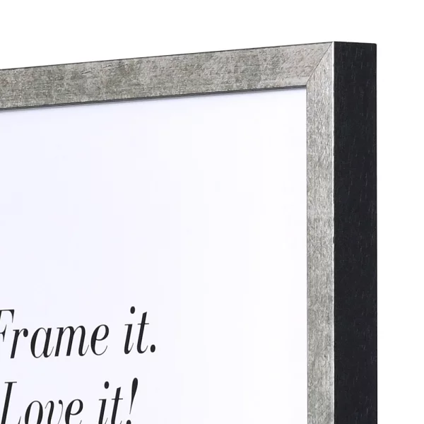 Holz Bilderrahmen Orbey 10x10 cm | Silber | Normalglas (2 mm)