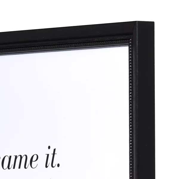 Cadre en bois Marsac sur mesure noir | verre standard (2 mm)