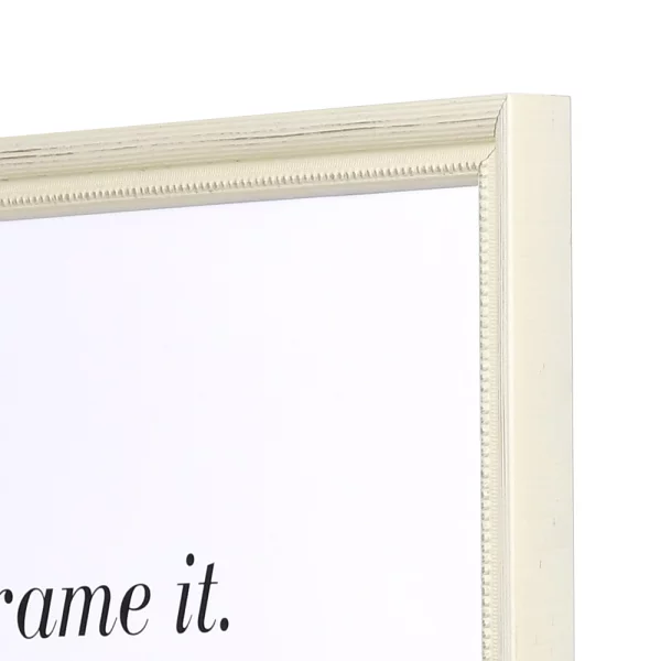 Cadre en bois Marsac sur mesure blanc | verre standard (2 mm)