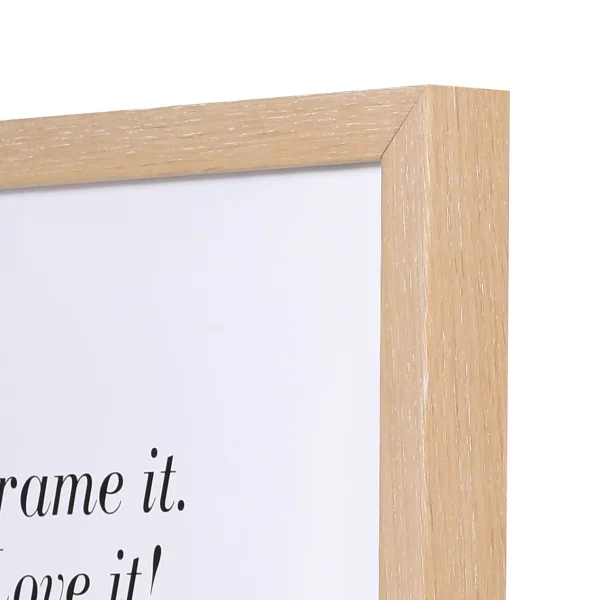 Holz Bilderrahmen Banize Maßanfertigung kalkeiche | Normalglas (2 mm)