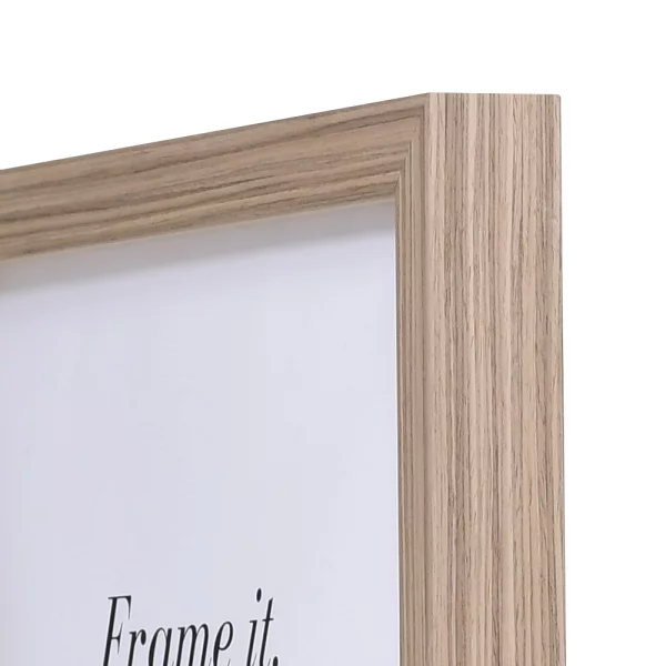 Holz Bilderrahmen Banize mit Abstandsleiste 25x70 cm | nussbaum | Normalglas (2 mm)