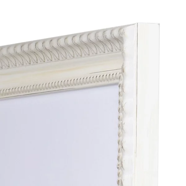 Barock Bilderrahmen Dombes 25x70 cm | weiß | Normalglas (2 mm)