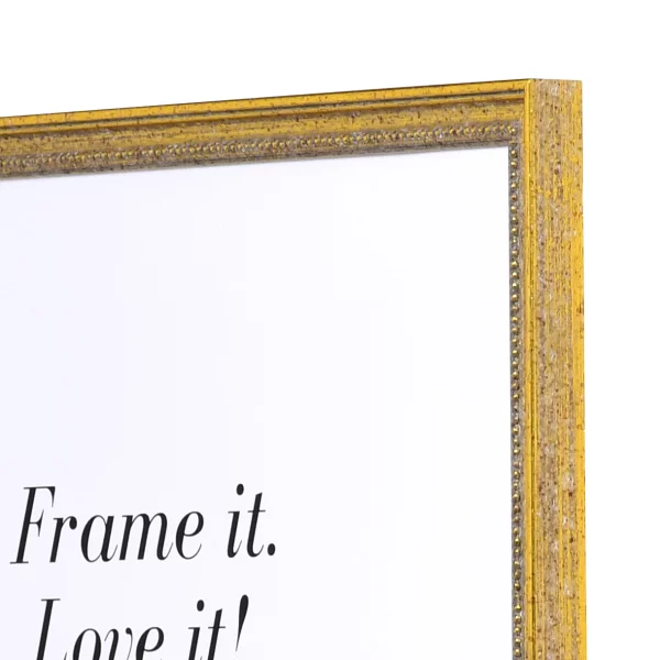 Cadre en bois Amiens sur mesure or ancien | verre standard (2 mm)