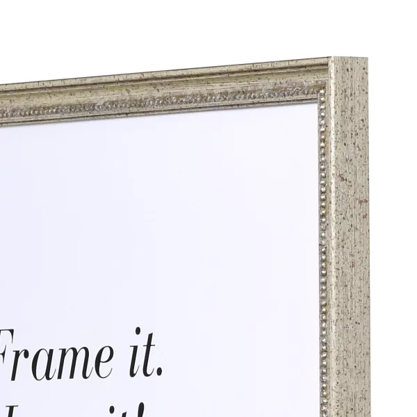 Cadre en bois Amiens sur mesure argent ancien | verre standard (2 mm)