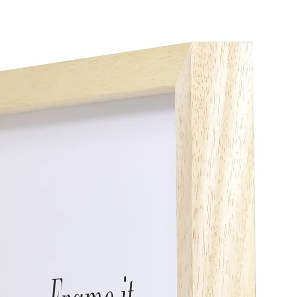 Holz Bilderrahmen Vernon 10x10 cm | Natur | Normalglas (2 mm)