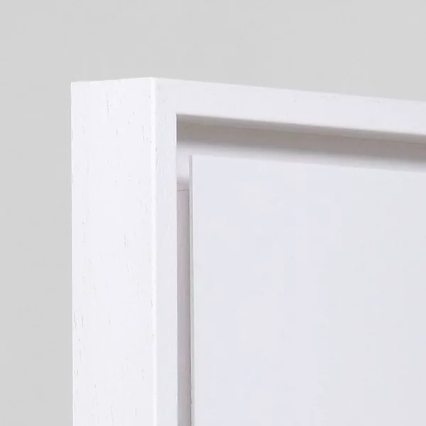 Schattenfugenrahmen für Acrylbilder, Alu Dibond und Hartschaumplatten - Massanfertigung Weiß | Leerrahmen (ohne Glas und Rückwand)
