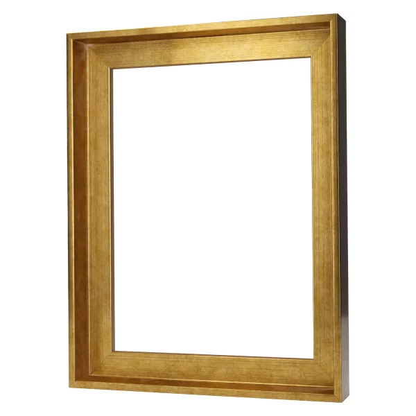 Schattenfugenrahmen Aurora 20x20 cm | Antikgold | Leerrahmen (ohne Glas und Rückwand)