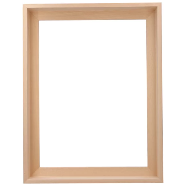 Schattenfugenrahmen aus Lindenholz XL natur | Leerrahmen (ohne Glas und Rückwand)