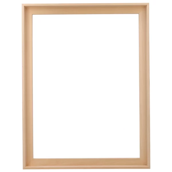 Schattenfugenrahmen aus Lindenholz natur | Leerrahmen (ohne Glas und Rückwand)