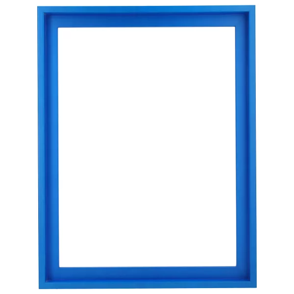 Schattenfugenrahmen Neon 70x100 cm | Neonblau | Leerrahmen (ohne Glas und Rückwand)