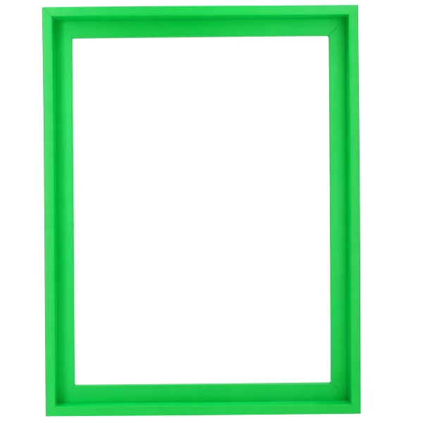 Schattenfugenrahmen Neon 70x100 cm | Neongrün | Leerrahmen (ohne Glas und Rückwand)