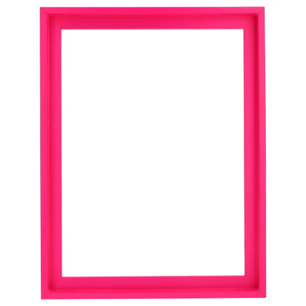 Schattenfugenrahmen Neon 70x100 cm | Neonpink | Leerrahmen (ohne Glas und Rückwand)