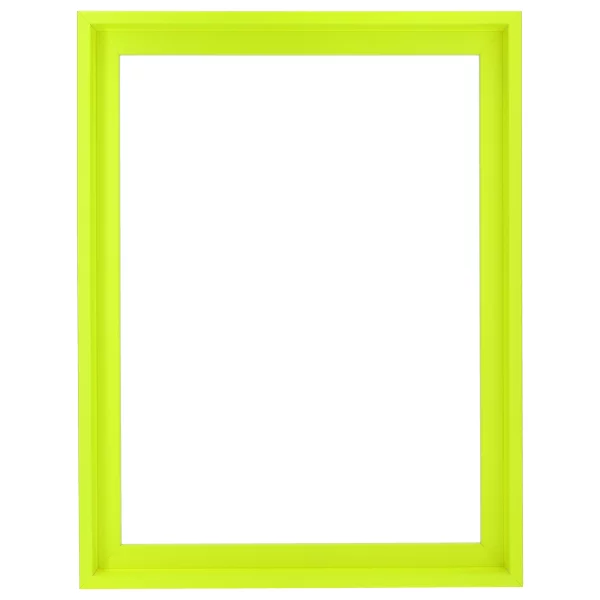 Schattenfugenrahmen Neon Maßanfertigung Neongelb | Leerrahmen (ohne Glas und Rückwand)