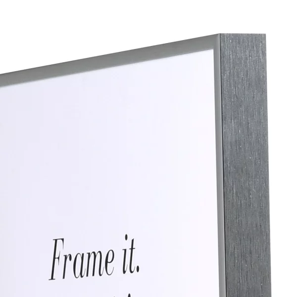 Cadre en aluminium Quadro 18x24 cm | argent ancien brillant | verre standard (2 mm)