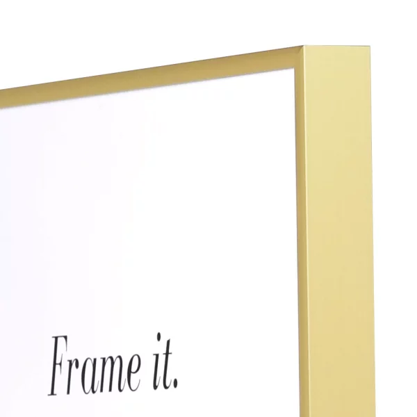 Cadre en aluminium Quadro 18x24 cm | or mat | verre standard (2 mm)