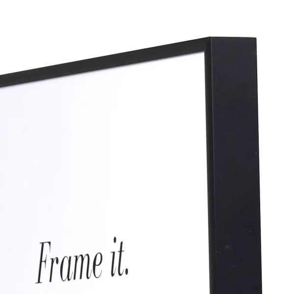 Cadre en aluminium Quadro 18x24 cm | noir mat | verre standard (2 mm)