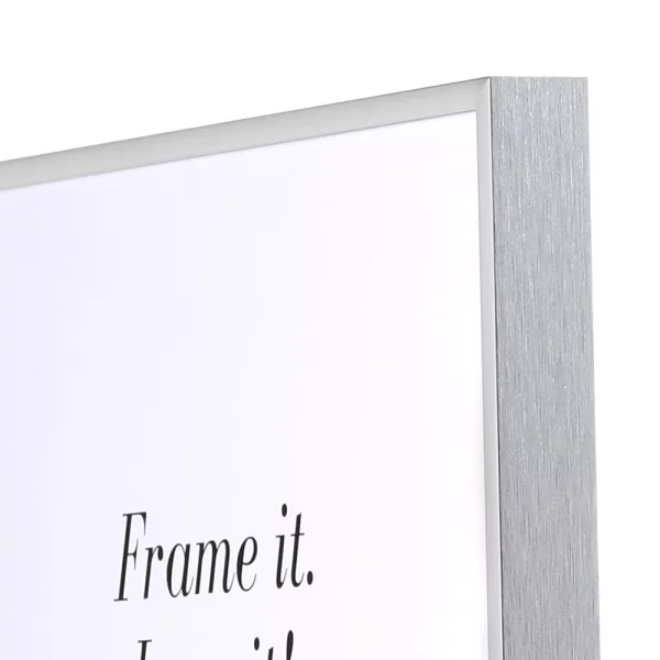 Cadre en aluminium Quadro 18x24 cm | argent brillant | verre standard (2 mm)