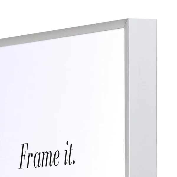 Cadre en aluminium Quadro 18x24 cm | argent mat | verre standard (2 mm)