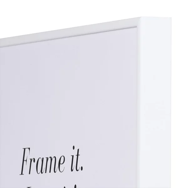 Cadre en aluminium Quadro 18x24 cm | blanc RAL 9010 | verre standard (2 mm)