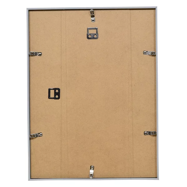 Cadre en plastique Essential 10x15 cm | argent | verre standard (2 mm)