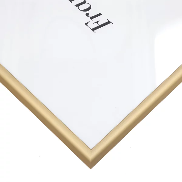 Alurahmen Econ rund 29,7x42 cm (A3) | gold | Normalglas (2 mm)