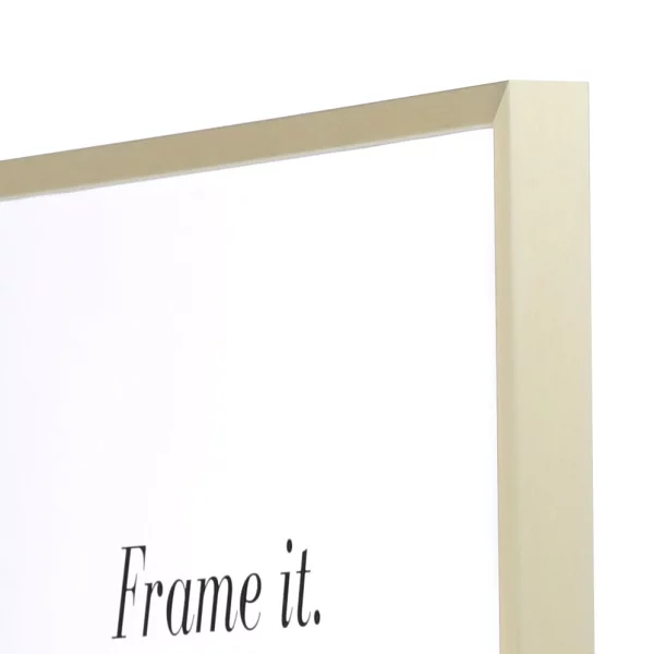 Alu Bilderrahmen Econ eckig 40x50 cm | champagner | Normalglas (2 mm)