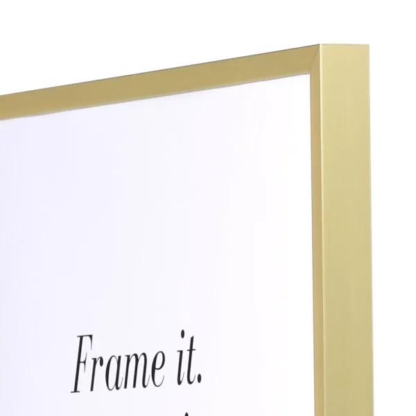 Alu Bilderrahmen Econ eckig 40x50 cm | gold matt | Normalglas (2 mm)